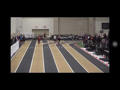 Video of 21.93 200 Meter Dash Official Milespilt time Vanderbilt Meet . ( red top and black bottom)