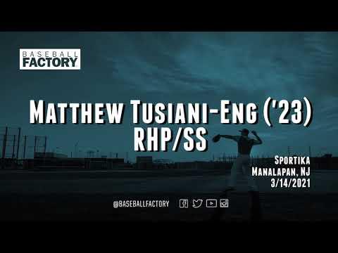 Video of Matthew Tusiani-Eng Baseball Factory 3/14/21