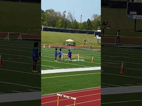 Video of Me running track agasint 10th and 11th grader while im in 8th grade 