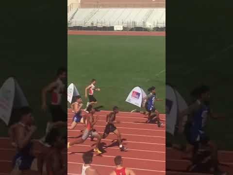 Video of 100 meter dash State conference 11.16 lane 3    5/3/19