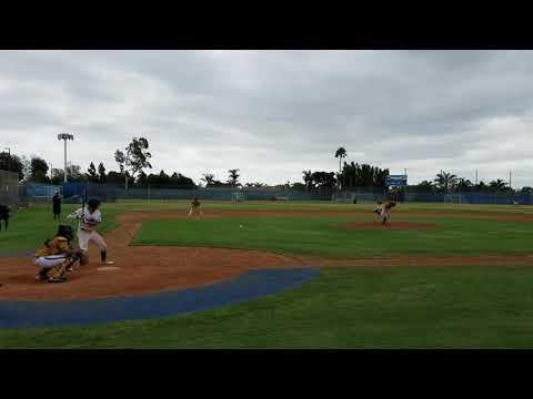 Video of Tanner throwing runner out after ball bounced in dirt 