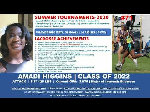 Video of Amadi Higgins 2022 - Summer 2020 Highlights