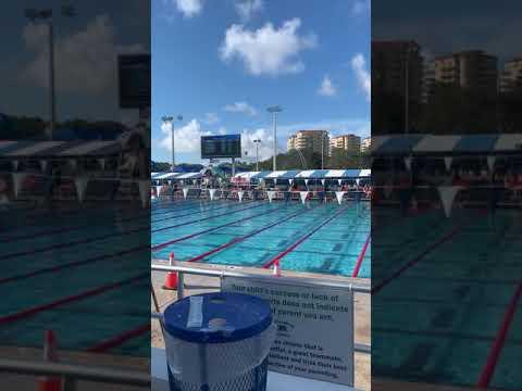 Video of 50 free, yellow cap -24.96