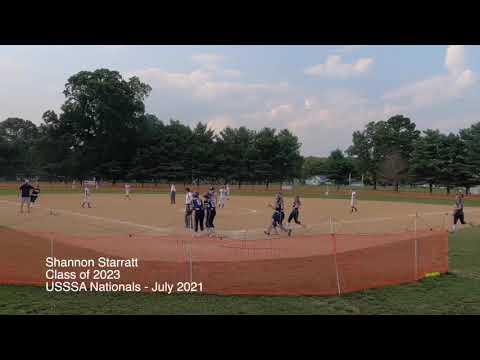 Video of Shannon Starratt class of 2023 - 2021 -USSSA EASTERN NATIONALS,MARYLAND SUMMER -3 RUN HOMERUN