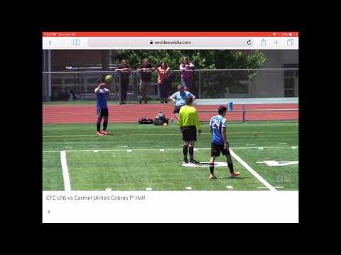 Video of June 2019 CFC United Black and Light Blue #17