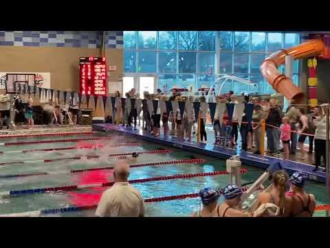 Video of Gabbie Ahrendt 200 medley relay fly (lane 5, split 25.53)