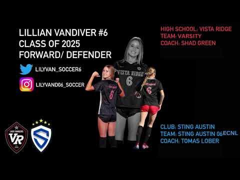 Video of Lillian Vandiver - 2025 - Vista Ridge HS Varsity - 22/23 Season Highlights