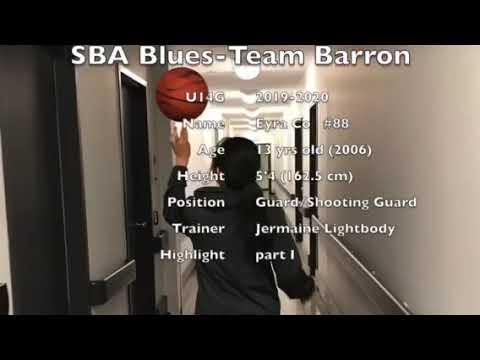 Video of Eyra Co 13yrs old SBA Blues U- 14 2019-2020