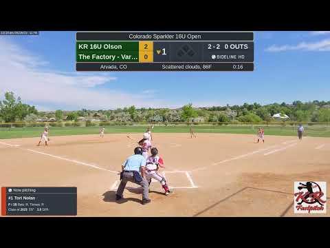 Video of Colorado sparkler tournament pitching strikeout  vs The Factory 