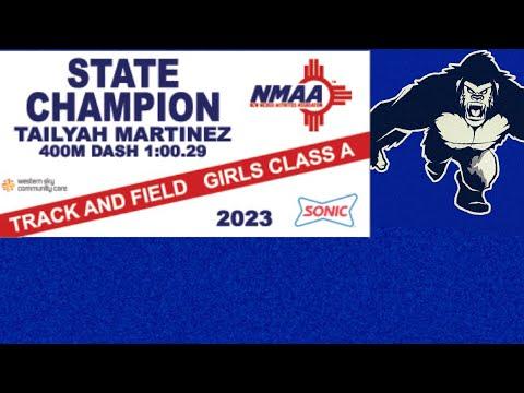 Video of NMAA Girls 1A 400m Final - 2023 State Track & Field Championships (Taliyah Martinez Champion)