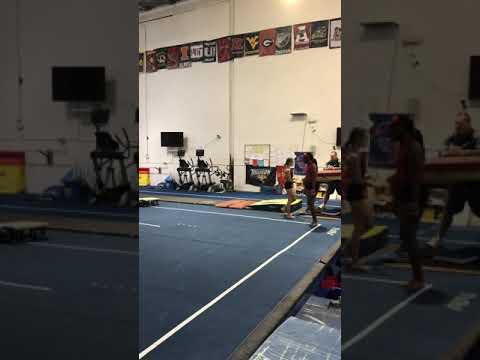 Video of Front handspring Front layout  Front layout-2021