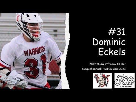 Video of #31 Dominic Eckels 2023 Midfield/2022 Spring highlights video 1