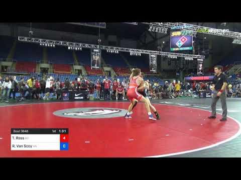 Video of 2018 USMC-USAW Cadet GR Nationals 152 Tyler Ross vs. Riley Van Scoy