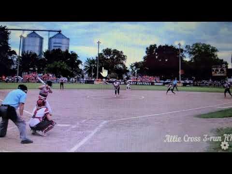 Video of Allie Cross 3 run homer