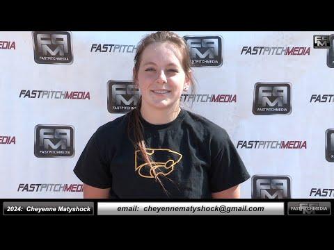 Video of 2024 Cheyenne Matyshock 4.0 GPA - Catcher Softball Player Skills Video 