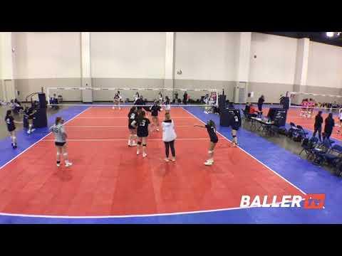 Video of Middle Hitter #4 Team on far court 