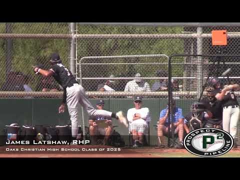 Video of James Latshaw Prospect Video, RHP, Oaks Christian High School Class of 2025