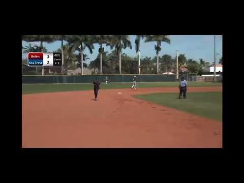 Video of Home run @ 2nd game High-school  Varsity Baseball 