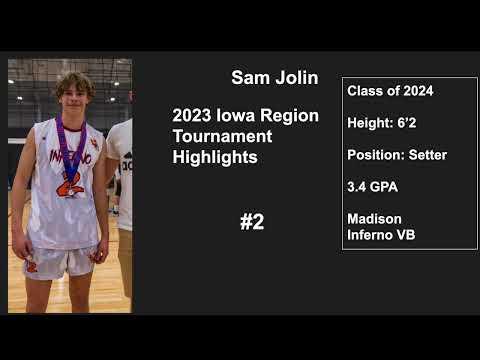 Video of Sam Jolin - 2023 Iowa Regional Tournament Highlights 