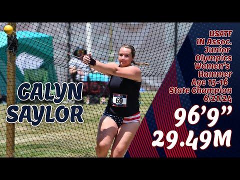 Video of Calyn Saylor Hammer 96'9"/ 29.49 M