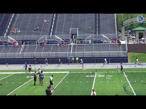 Video of 2018 Mid Penn Conference Championship 300m hurdles; 1st place