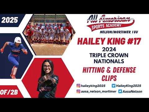 Video of Hailey King Hitting/Base Running/Defense Clips from 2024 TC Nationals