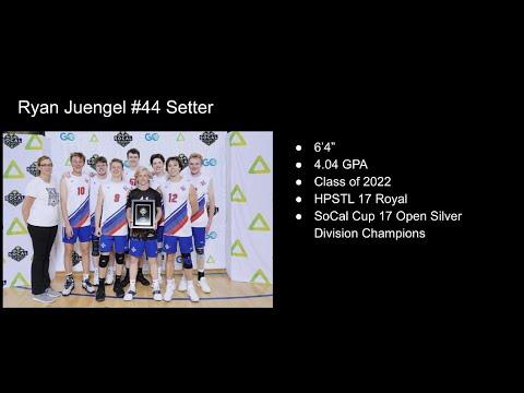 Video of Ryan Juengel SoCal Cup Highlights | 6'4" 2022 Setter