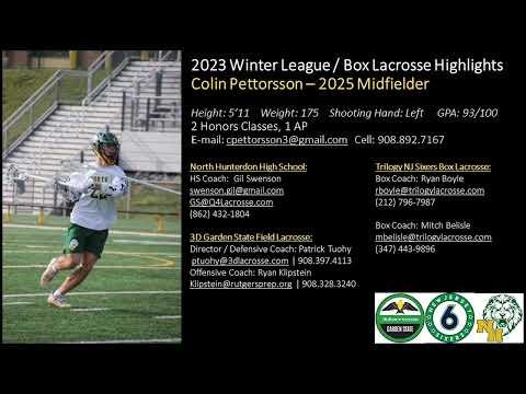 Video of 2023 Winter League & Box Highlights: Colin Pettorsson 2025 Midfielder / SSDM