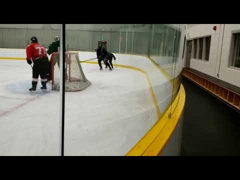 Video of Owen Jazey (blue jersey, blue socks) Breaking In Zone Play, Practice 2021-2022