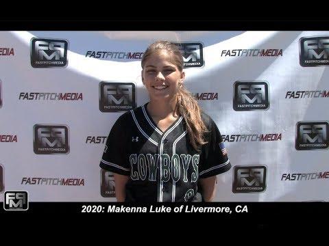 Video of 2020 makenna Luke outfield and second base softball skills video