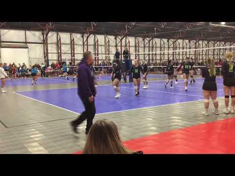 Video of #6 Libero/Navy and White/Curly Pony Tail