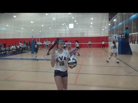 Video of Hannah DiGiulio, Libero #9.  Feb 2018 full set