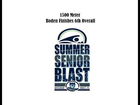 Video of 1500 Meter ISCA Senior Blast 2022 (Boden Lane 5)