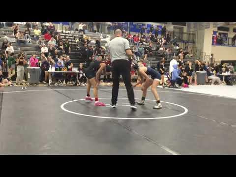 Video of wrestling 105 against a girl from mill valley