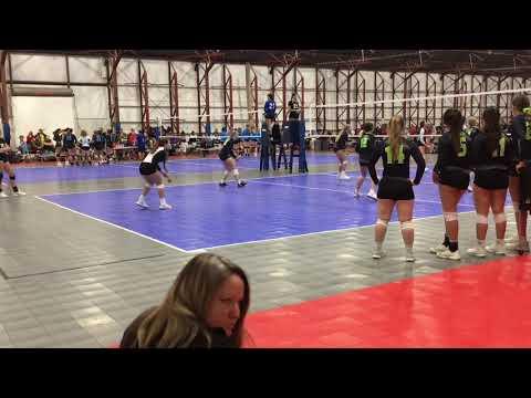 Video of #6 Libero/Navy and White/Curly Pony Tail