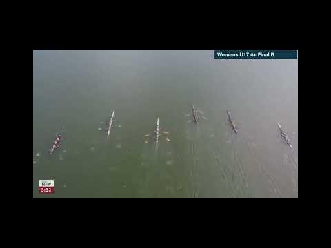 Video of 2022 US Rowing Youth National Championship WU17 4+ B Finals Lane 7 (Bow)