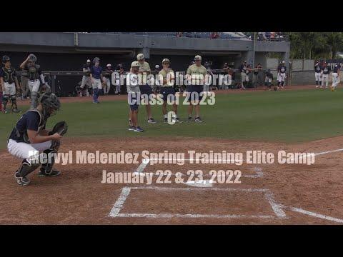 Video of FIU Camp - Cristian Chamorro - Catcher - 2023