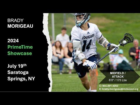 Video of Brady Morigeau - PrimeTime Lacrosse Showcase July 2024