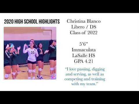 Video of 2020 High School - #33 Libero - White Shirt