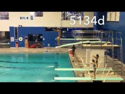 Video of Lucas Dekaney new and improved dives summer 2018