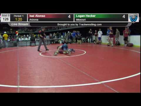 Video of Logan Hecker wrestling freestyle 