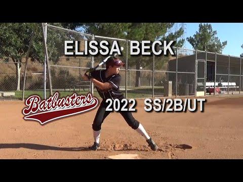 Video of 2022 Elissa Beck Shortstop Second Base and Utility Softball Skills Video