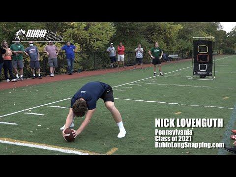 Video of Nick Lovenguth Longsnapping