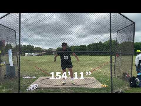 Video of Gavin Edwards 2022 3A Regional Champ Discus 4/29/2022