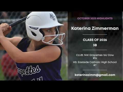 Video of Katerina Zimmerman, 2026, 3B, Fall 2023 Highlights