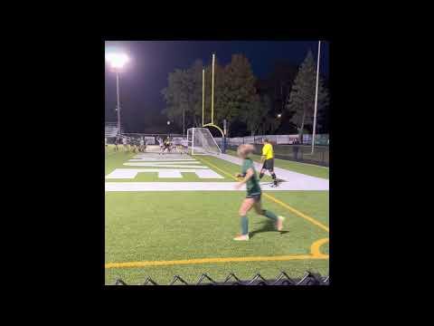 Video of Lillian Schwer taking corners and free kicks. 