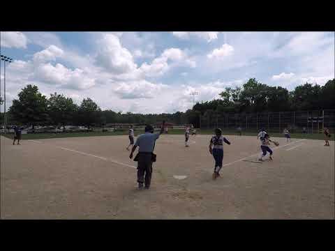 Video of Bunt coverage double play