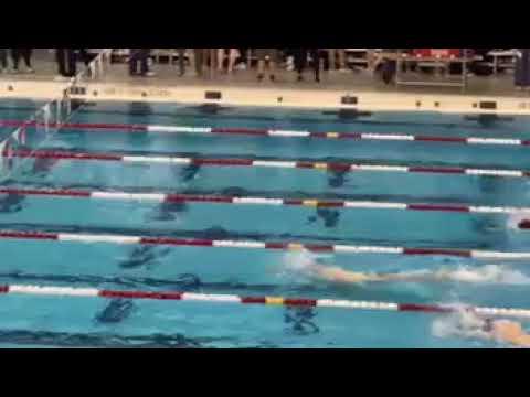 Video of 02-12-20 Central, East, and Southeast District Championship Division II Boys 500 Free Heat 3 Lane 5