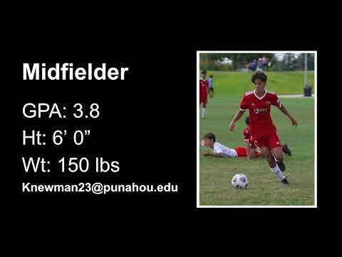 Video of Kaimana Newman 2021-22 Soccer Highlights