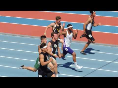 Video of Ian Kelly 100M Dash 11.16 sec. West Coast Relays 4-1-17 